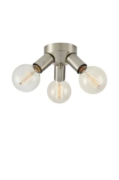 Mazzo Plafond Nickel 3 Lampor