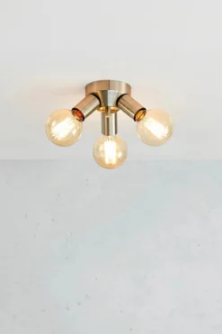 Mazzo Plafond Nickel 3 Lampor