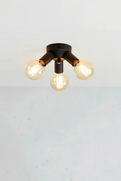 Mazzo Plafond Svart 3 Lampor