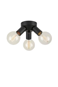 Mazzo Plafond Svart 3 Lampor