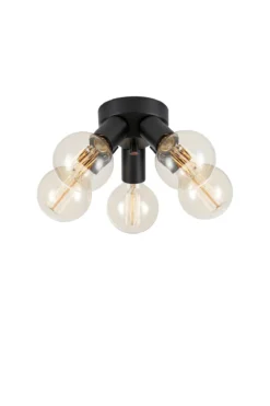 Mazzo Plafond Svart 5 Lampor