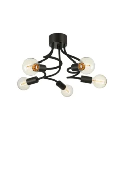 Medusa Taklampa Svart 5 Lampor