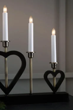 Melissa Adventsljusstake Svart