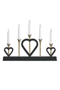 Melissa Adventsljusstake Svart