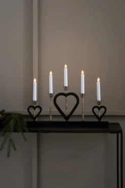 Melissa Adventsljusstake Svart