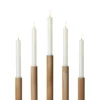 Miila Sladdlös Adventljusstake Brun
