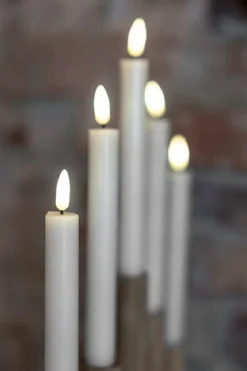 Miila Sladdlös Adventljusstake Brun