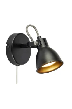 Mion Vägglampa Svart