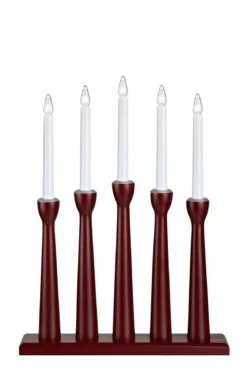 Måseskär Adventsljusstake Röd