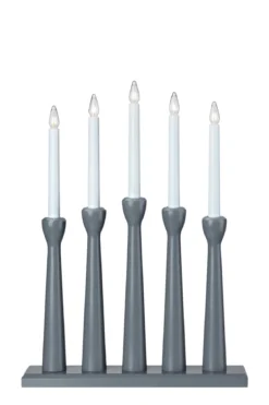 Måseskär Träljusstake Grå