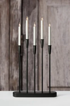 Nice Adventsljusstake Svart