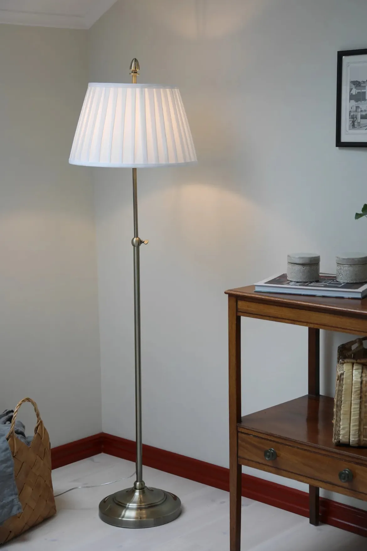 Oxford Golvlampa Mässing