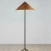 Plisado Golvlampa Grå