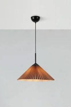 Plisado Taklampa Grå 50 cm