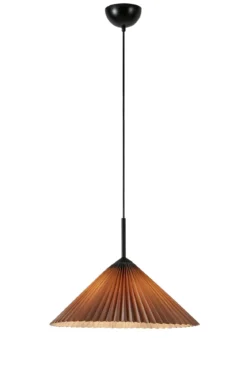 Plisado Taklampa Grå 50 cm
