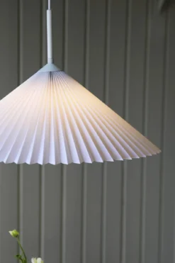 Plisado Taklampa Vit 50 cm