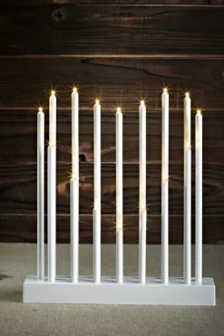 Romans Adventsljusstake Vit