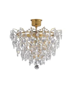 Rosendal Kristallplafond Guld 48 cm
