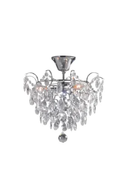 Rosendal Kristallplafond Krom 36 cm