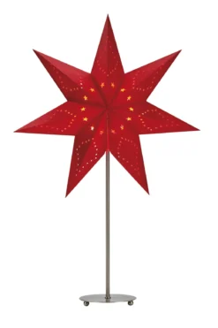 Saturnus Bordsstjärna Röd 45 cm