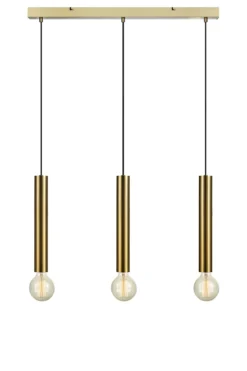 Sencillo Taklampa Mässing 3 Lampor