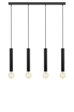Sencillo Taklampa Svart 4 Lampor