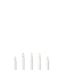 Silke Adventsljusstake Vit