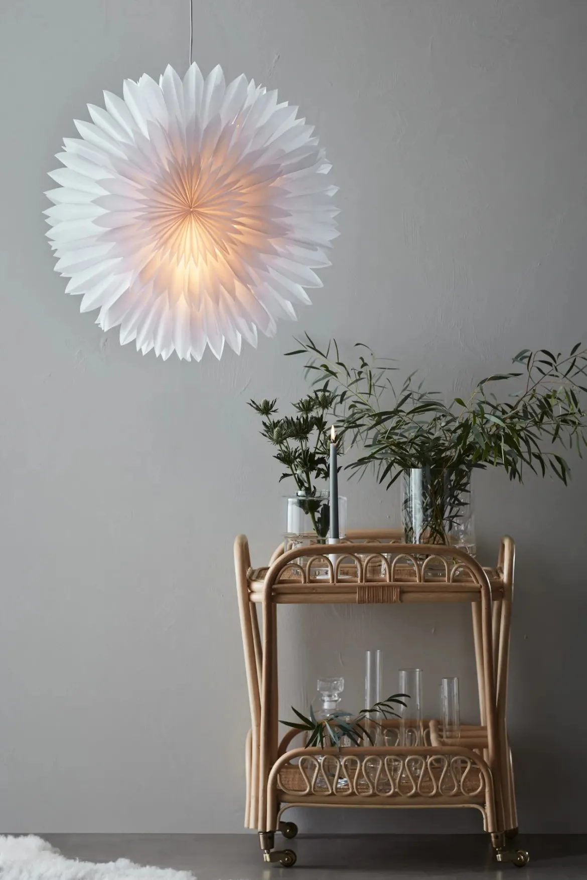 Solina Stjärna Vit 60 cm