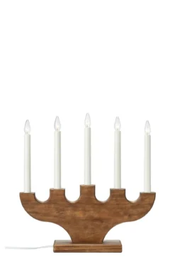 Spira Adventsljusstake Mörkbrun 35 cm
