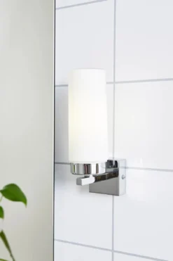 Stella Vägglampa Krom Enkel