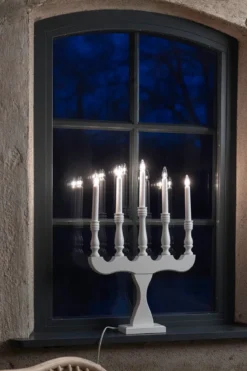 Svaneholm Adventljusstake Vit 5 Ljus