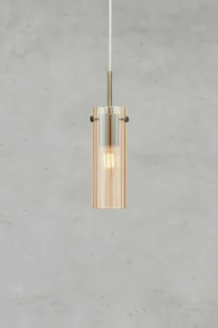 Tibia Fönsterlampa Bärnsten/Mässing