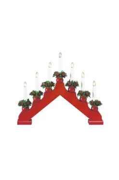 Tomas Adventsljusstake Röd