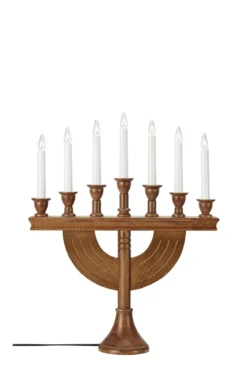 Torpa Adventsljusstake Mörkbrun
