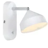Tratt Vägglampa Vit