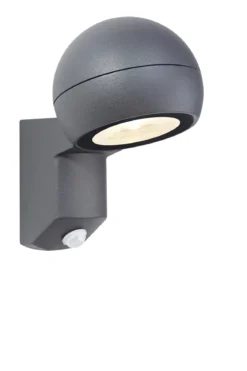 Tyfon Fasadlampa Grå Sensor