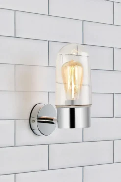 Zen Vägglampa Krom/Klar