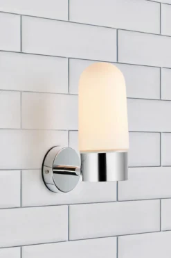 Zen Vägglampa Krom/Vit