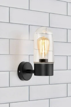Zen Vägglampa Svart/Klar