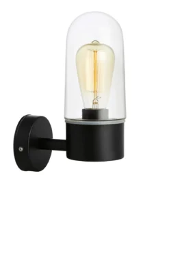 Zen Vägglampa Svart/Klar